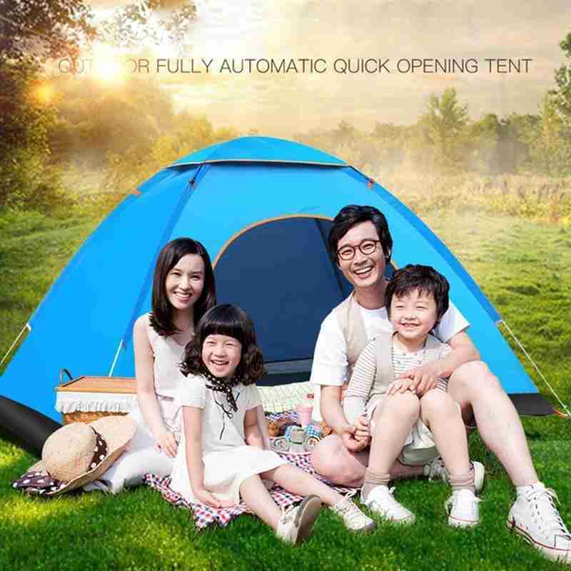 Cheap Goat Tents Automatic Camping Tent 1 2 Person Family Tent Double Protable Backpacking Setup Awning Tent Instant Outdoor Hiking Travel L H3b0   